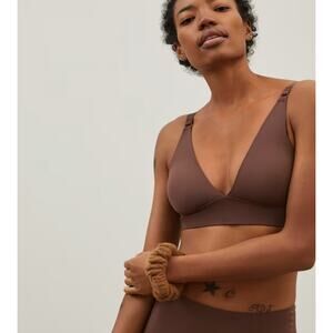 EVERLANE The Invisible Bra Dark Tan Size XL